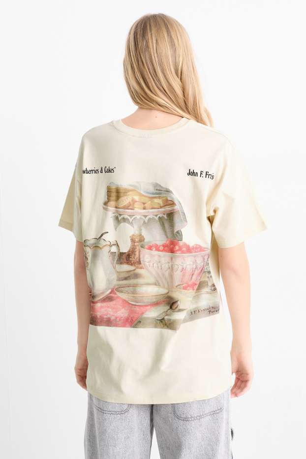 Femmes - T-Shirt - John F. Francis - beige clair