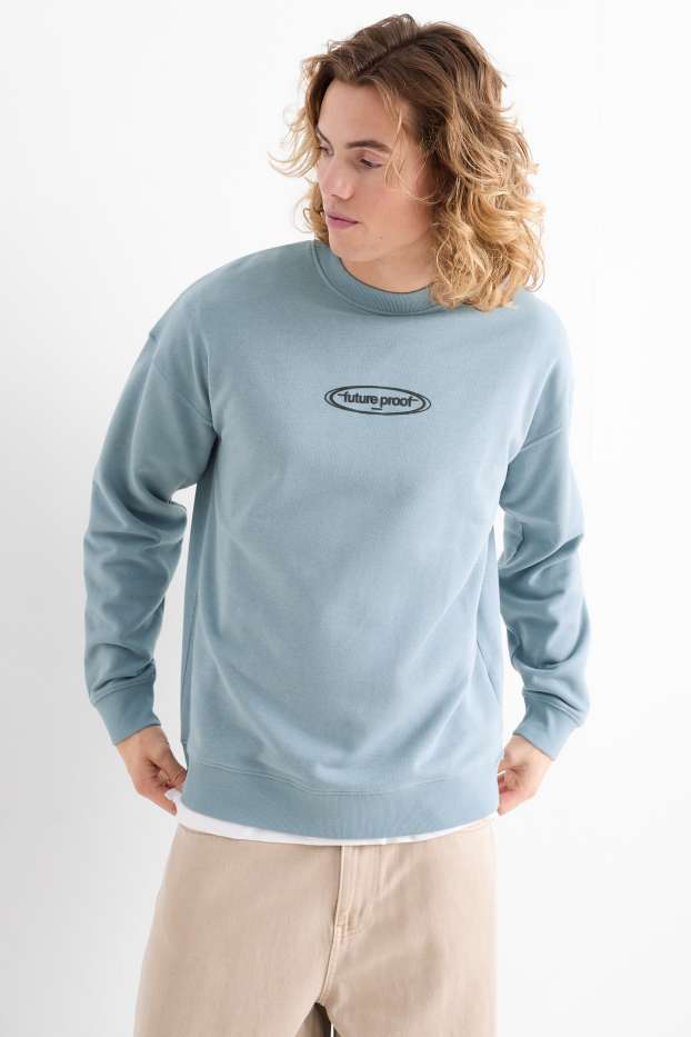 Uomo - Felpa - blu