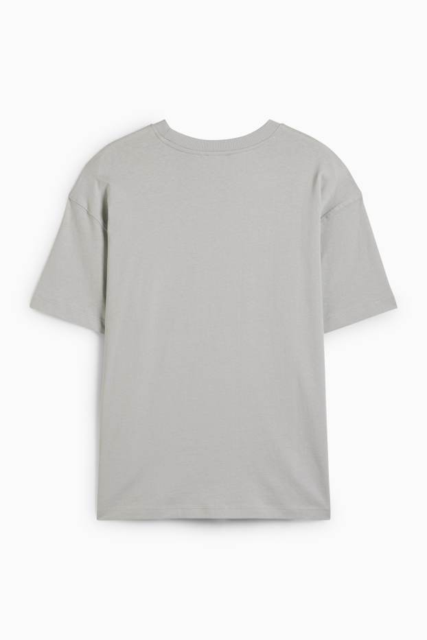Dames - T-shirt - lichtgrijs