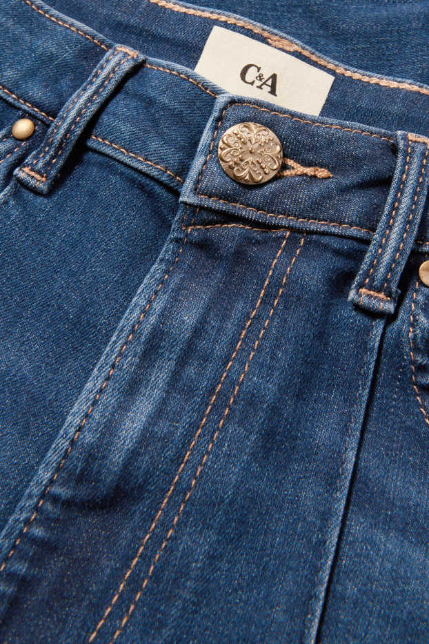 Femmes - Wide leg jean - high waist - jean bleu