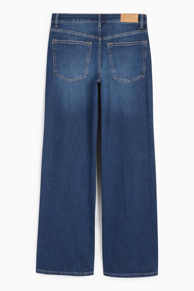 Femmes - Wide leg jean - high waist - jean bleu