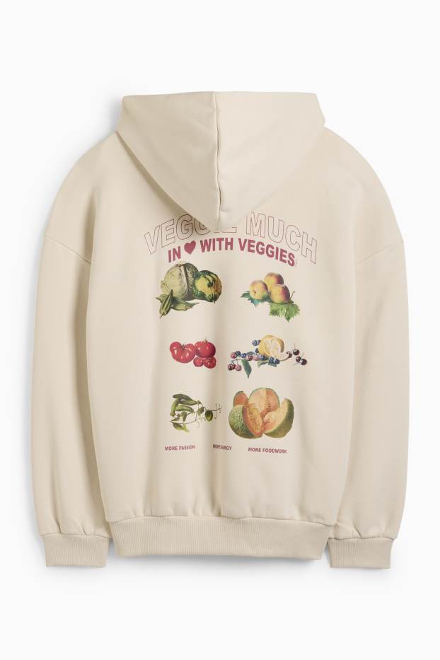 Femmes - Sweat à capuche - blanc crème
