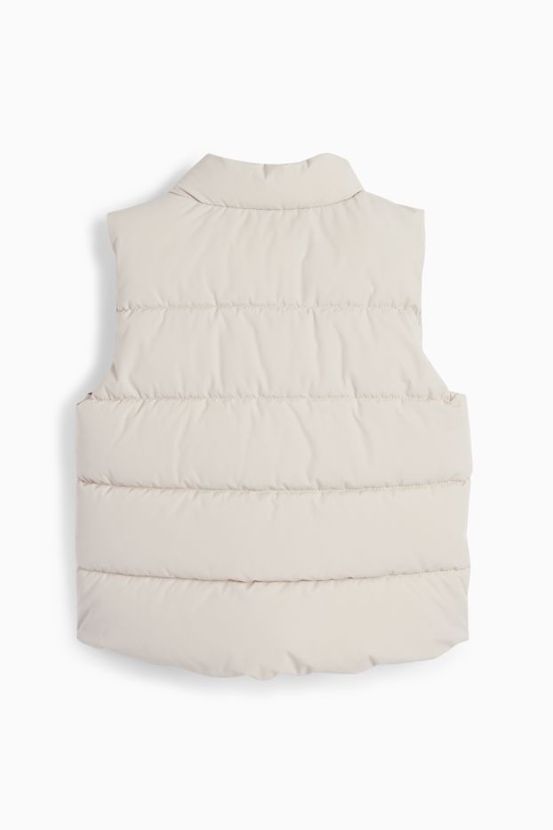 Bébés garçons - Doudoune sans manches pour bébé - déperlante - beige clair