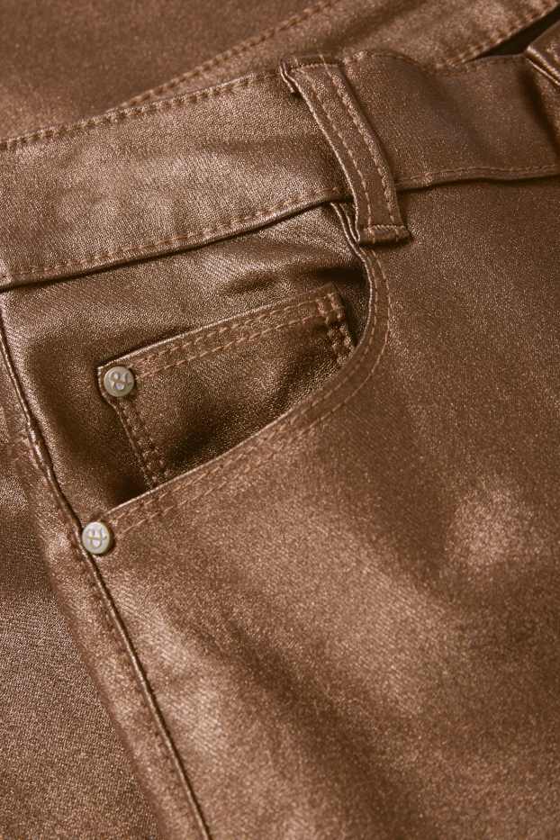 Dona - Pantalons - high waist - skinny fit - brillants - daurat
