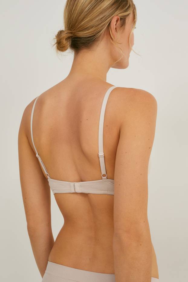 Femmes - Lot de 2 - soutiens-gorge à armature - FULL COVERAGE - ampliformes - Amande