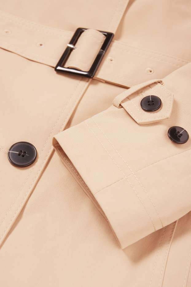 Damen - Trenchcoat - wasserabweisend - beige