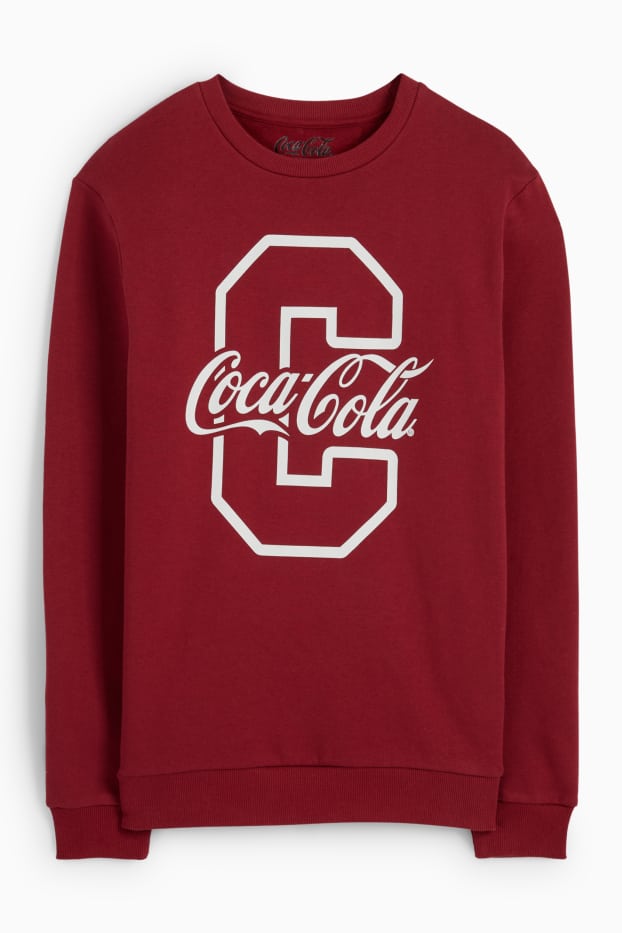 Hommes - Sweat-shirt - Coca-Cola - bordeaux
