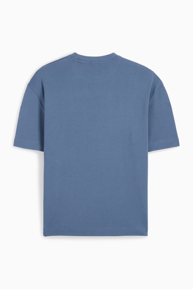 Hommes - T-shirt - regular fit - bleu foncé