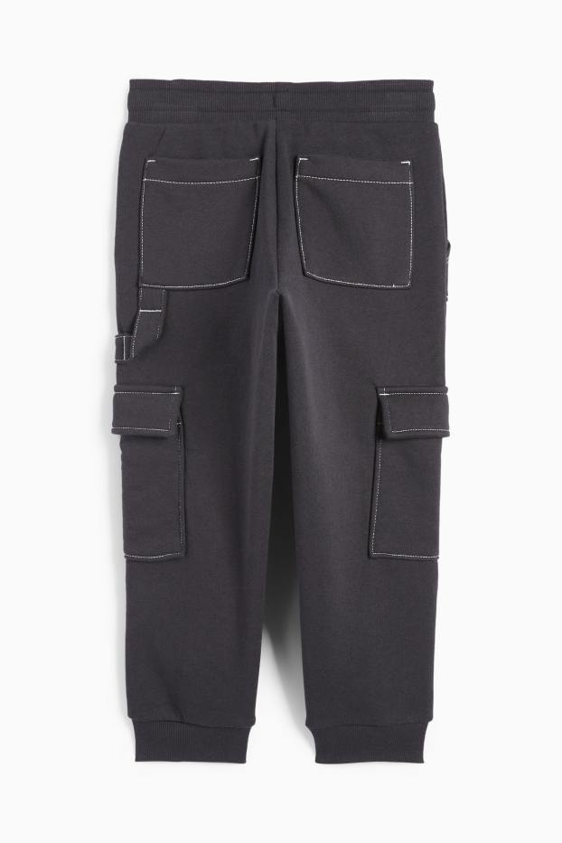 Kinder Jungen - Jogginghose - schwarz