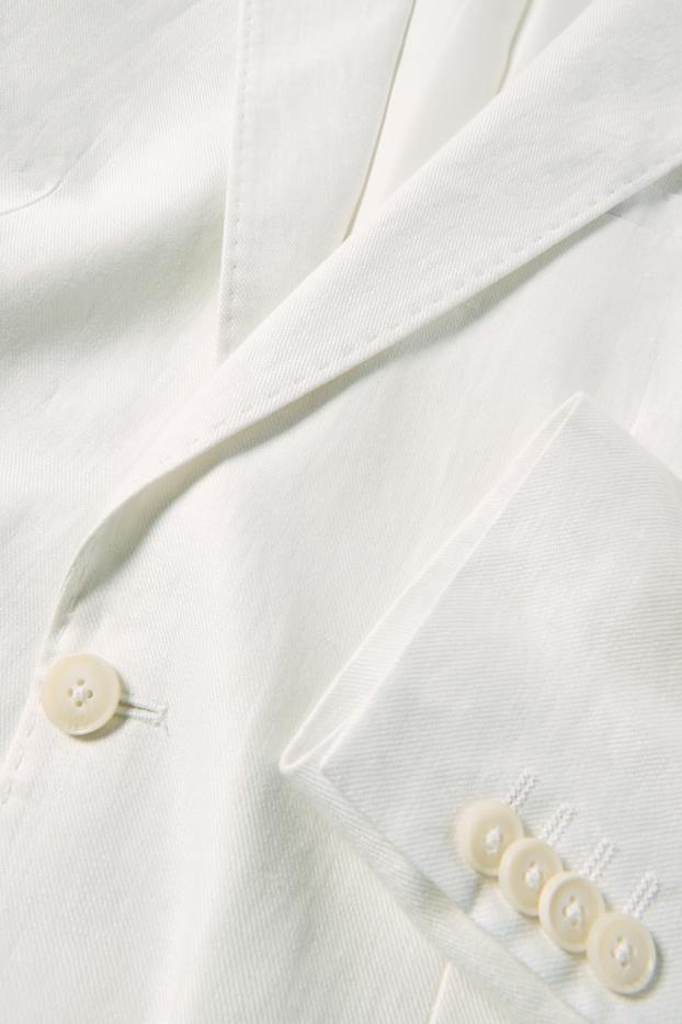 Hommes - Veste de costume en lin - regular fit - blanc