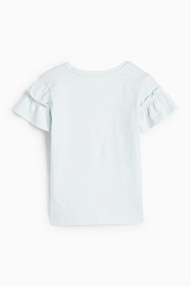 Kinder Mädchen - Mädchen - Kurzarmshirt - mintgrün