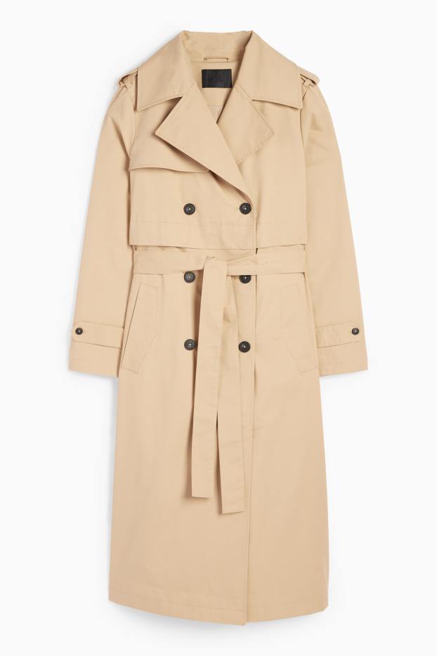 Dames - Trenchcoat - licht beige