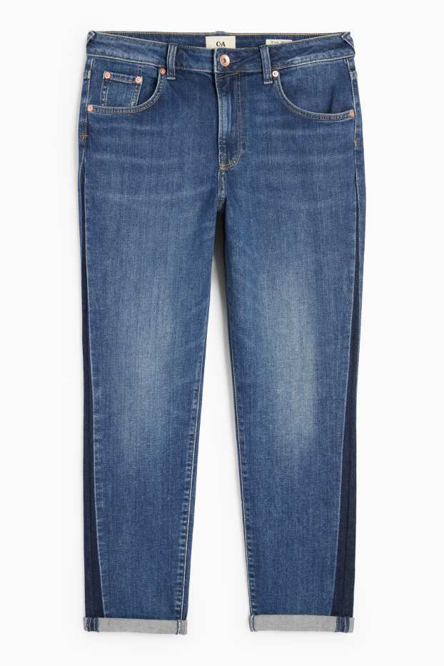 Dames - Boyfriend jeans - mid waist - LYCRA® - jeansblauw
