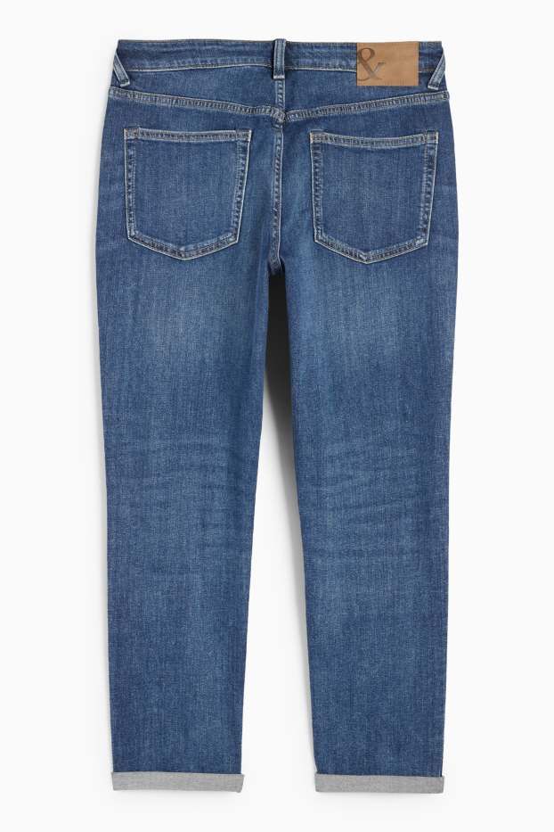 Dames - Boyfriend jeans - mid waist - LYCRA® - jeansblauw