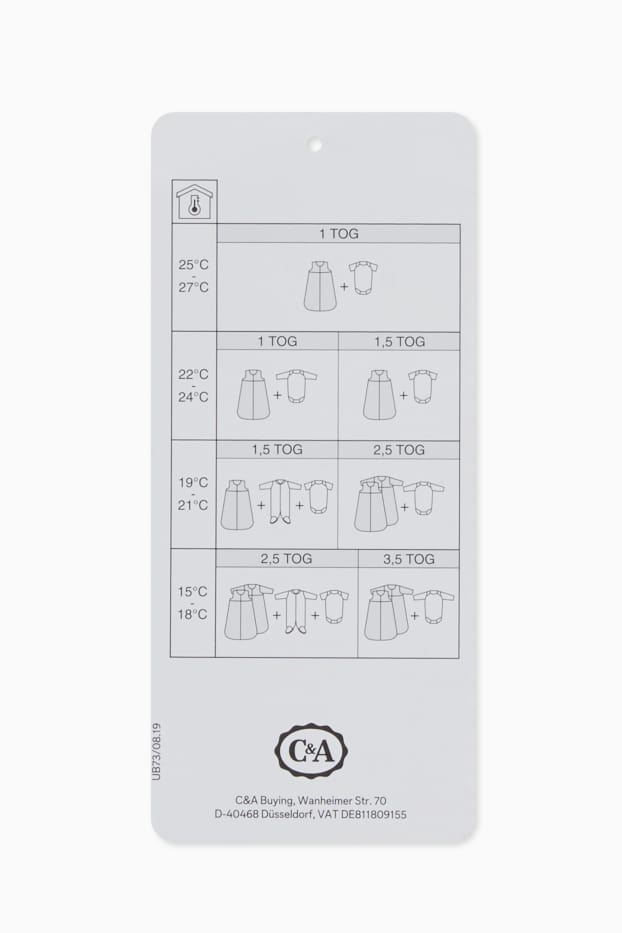 Unisex - Lilo & Stitch - baby-slaapzak - 6 tot 18 maanden - taupe