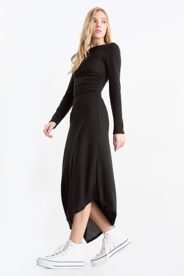 Femmes - Robe en maille - noir