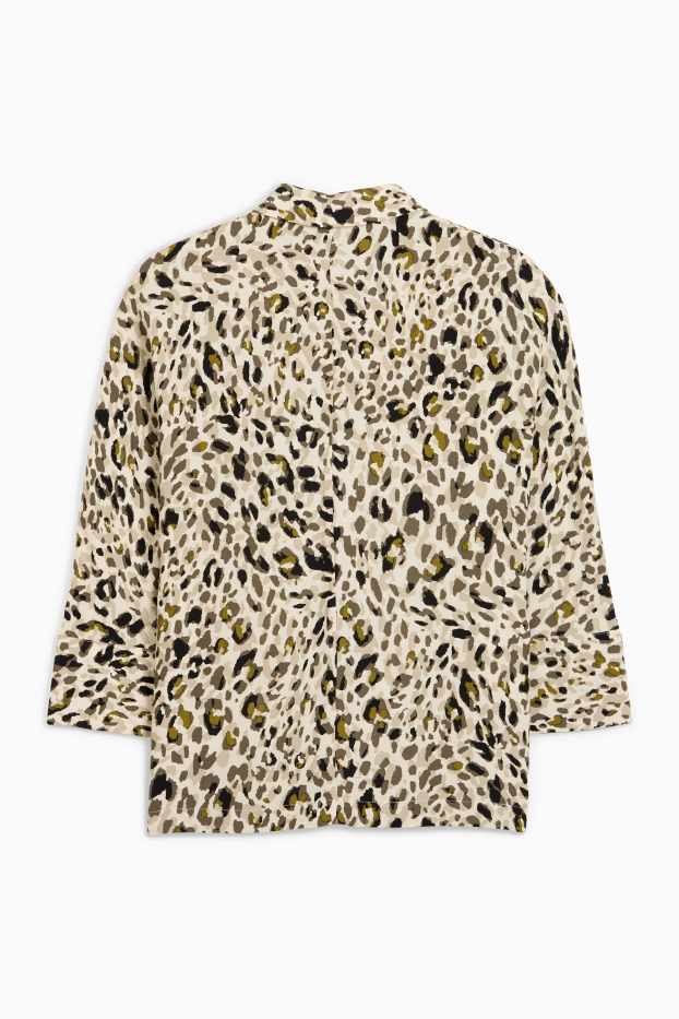 Donna - Blusa - stampa leopardata - beige / marrone