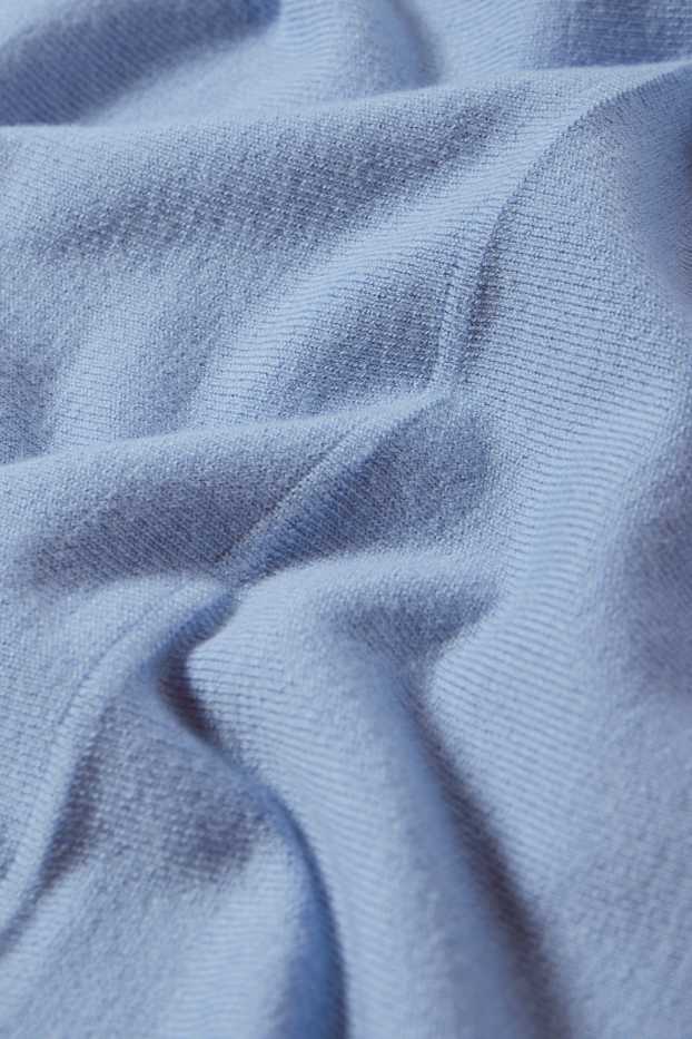 Damen - Feinstrick-Pullover - hellblau
