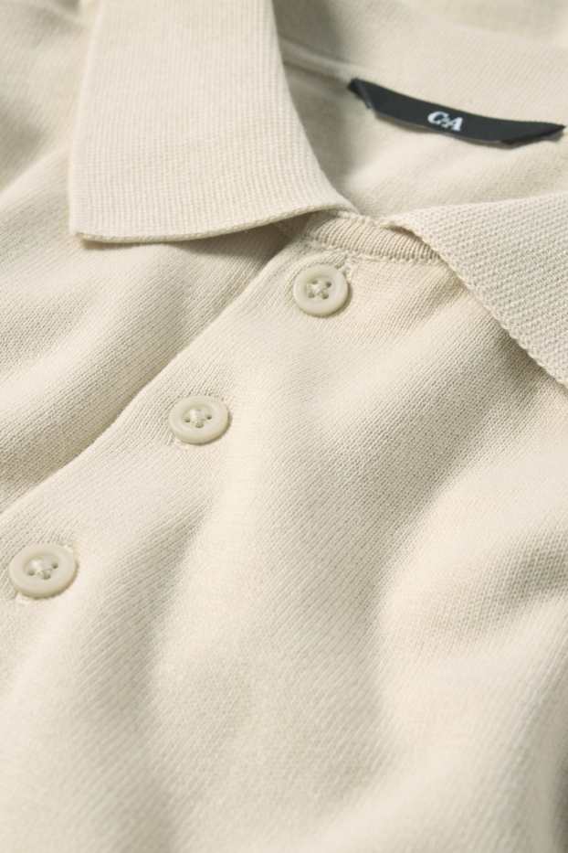 Uomo - Polo - beige chiaro