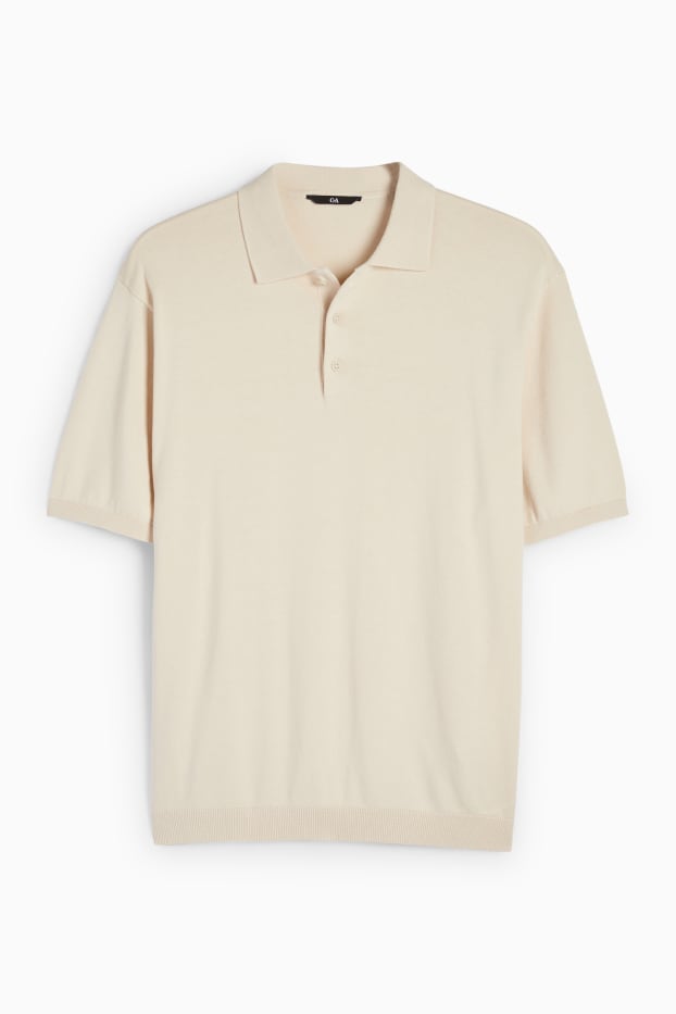 Uomo - Polo - beige chiaro