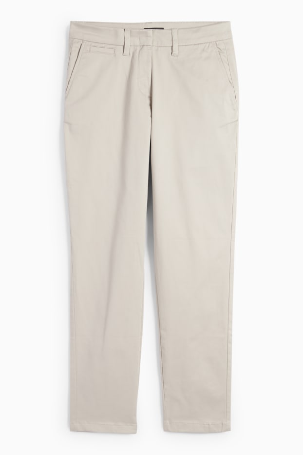 Femei - Chino - talie medie - tapered fit - bej