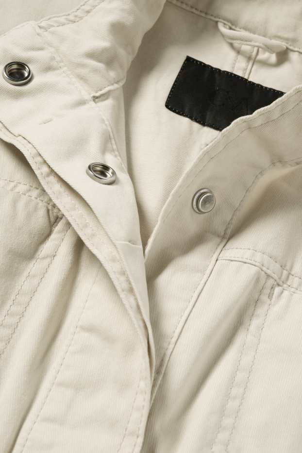 Women - Cropped jacket - light beige