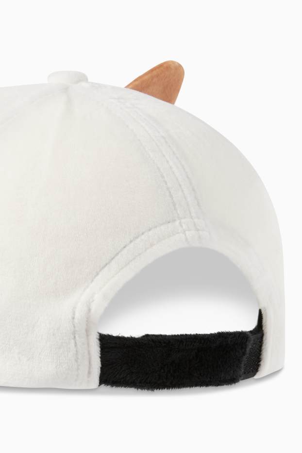Děti - dívky - Squishmallows - kšiltovka - krémově bílá