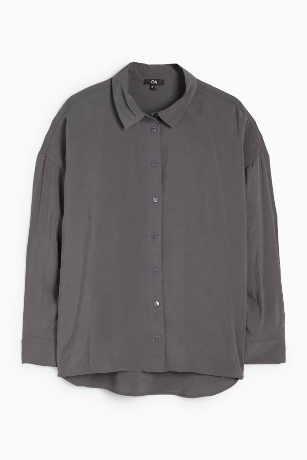 Women - Blouse - dark gray