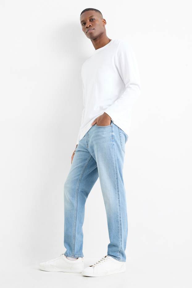 Men - Slim tapered jeans - denim-light blue