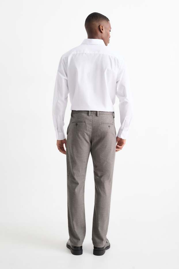 Hommes - Chino - slim fit - gris