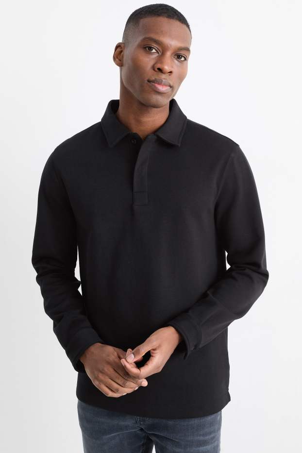 Bărbați - Tricou polo - negru