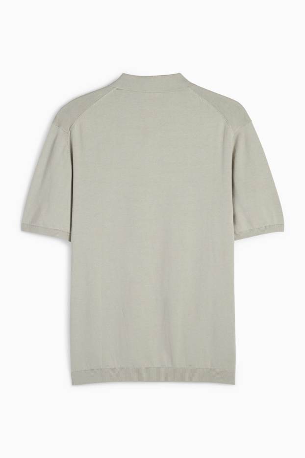 Heren - Poloshirt - grijs