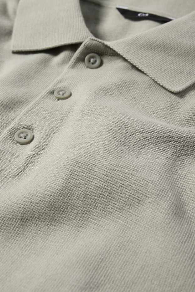 Heren - Poloshirt - grijs