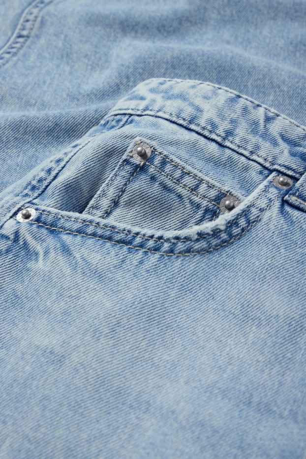 Dámské - Balloon jeans - mid waist - džíny - světle modré