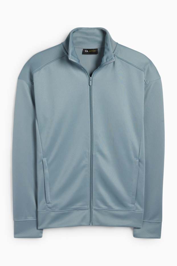 Men - Technical zip-through sweatshirt - blue