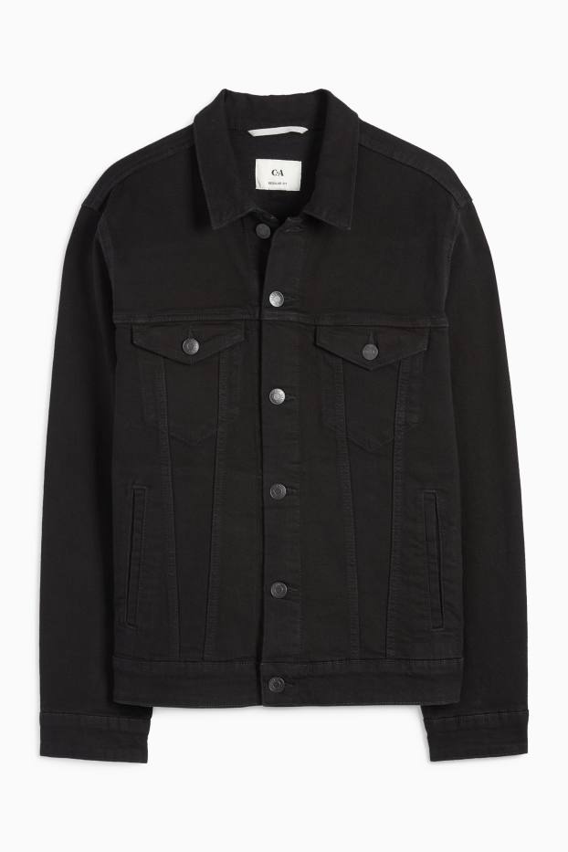 Herren - Jeansjacke - dunkeljeansgrau