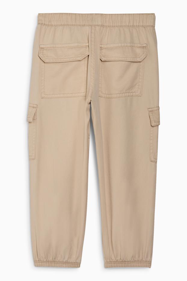 Kinder Mädchen - Cargohose - hellbeige