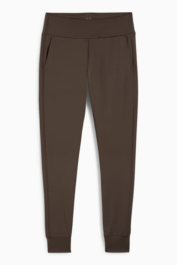 Damen - Funktions-Jogginghose - 4 Way Stretch - UV-Schutz - braun