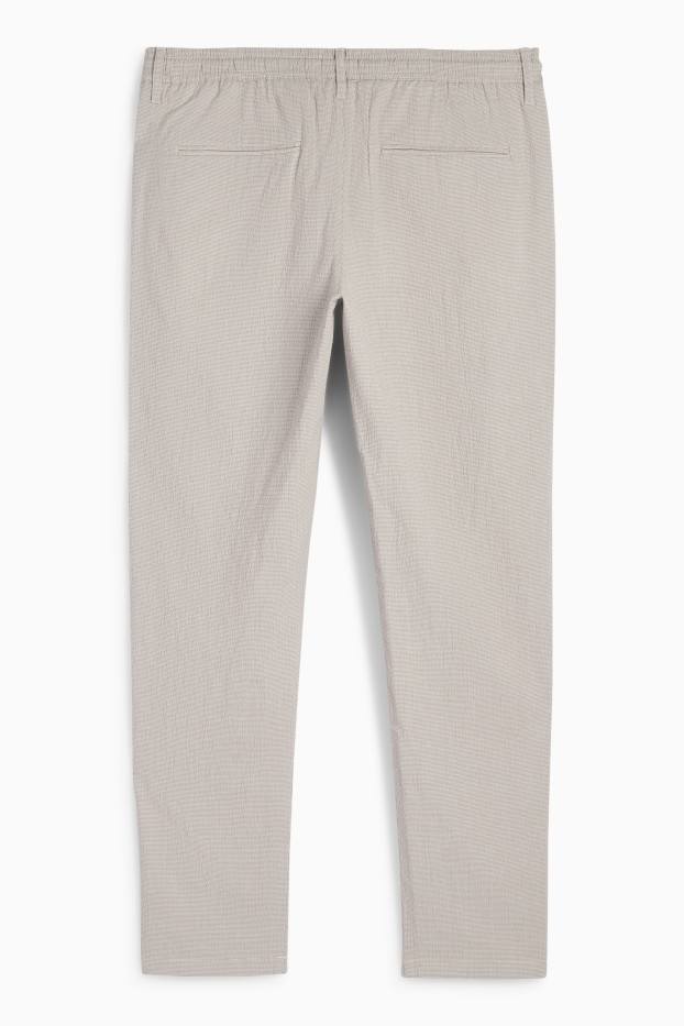 Herren - Chino - Tapered Fit - strukturiert - beige