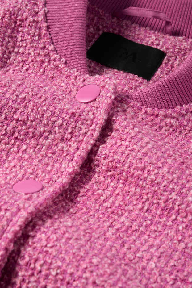 Damen - Bouclé-Blouson - pink