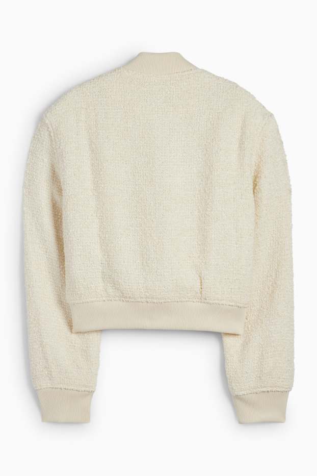 Dámské - Buklé blouson - světle béžová