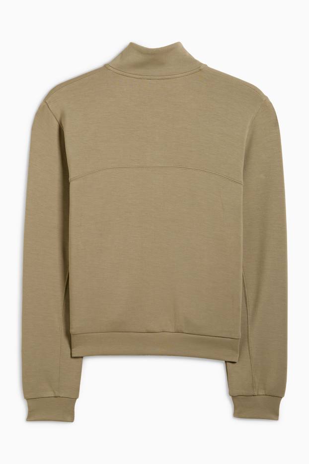 Mujer - Sudadera funcional con cremallera - caqui