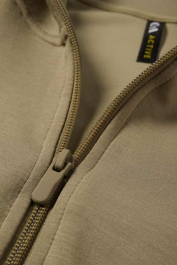 Mujer - Sudadera funcional con cremallera - caqui