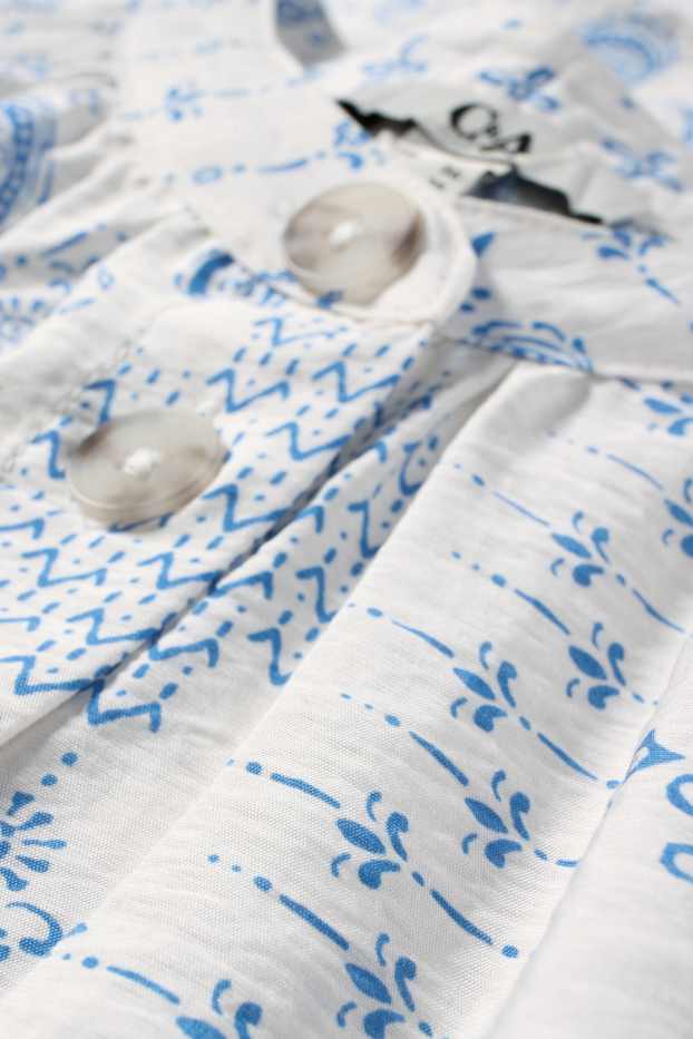Dona - Brusa - estampada - blanc / blau clar