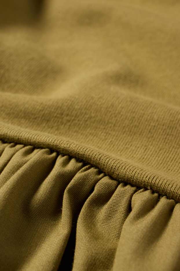 Damen - Fit & Flare Kleid - khaki