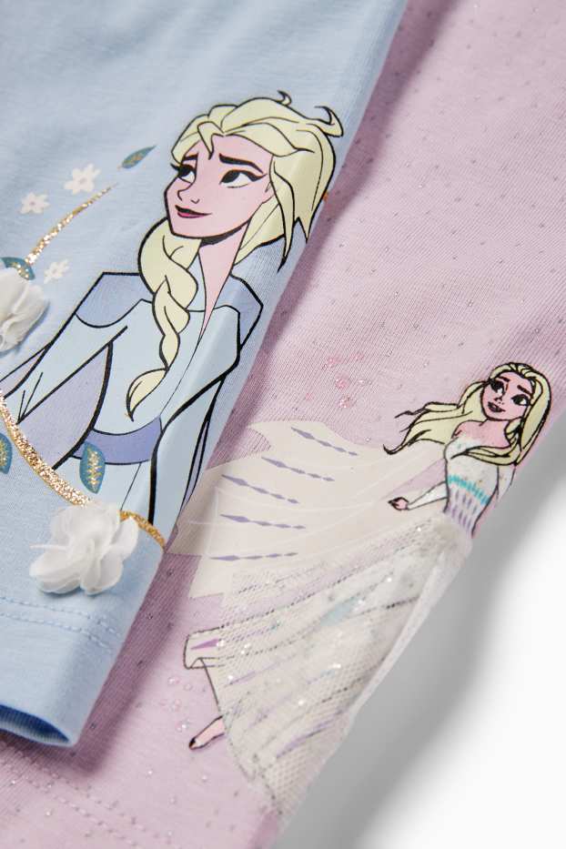 Copii - Fete - Multipack 2 buc. - Frozen - colanți capri - roz / albastru deschis