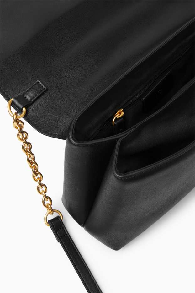 Women - Crossbody bag - faux leather - black