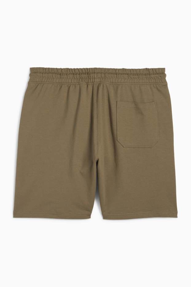 Home - Pantalons curts de xandall tècnics - verd fosc