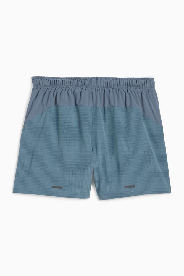 Hommes - Short de sport - 4 Way Stretch - bleu clair