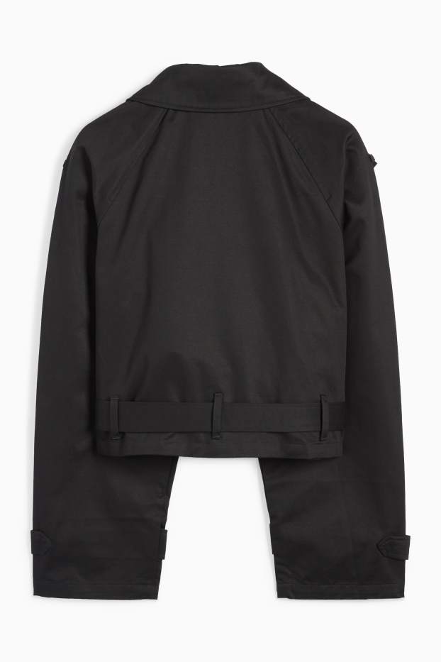 Dona - Gavardina crop - negre